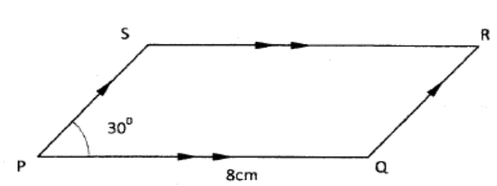 KCSE 2012 Paper 1 Q4 -Parallelogram
